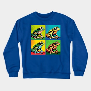 Arrow Frog Pop Art - Cool Frog Crewneck Sweatshirt